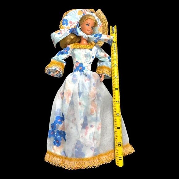 Vintage 1966 Mattel Barbie Doll Spring Bouquet Floral Gown Hat & Pink Shoes READ - Picture 5 of 6